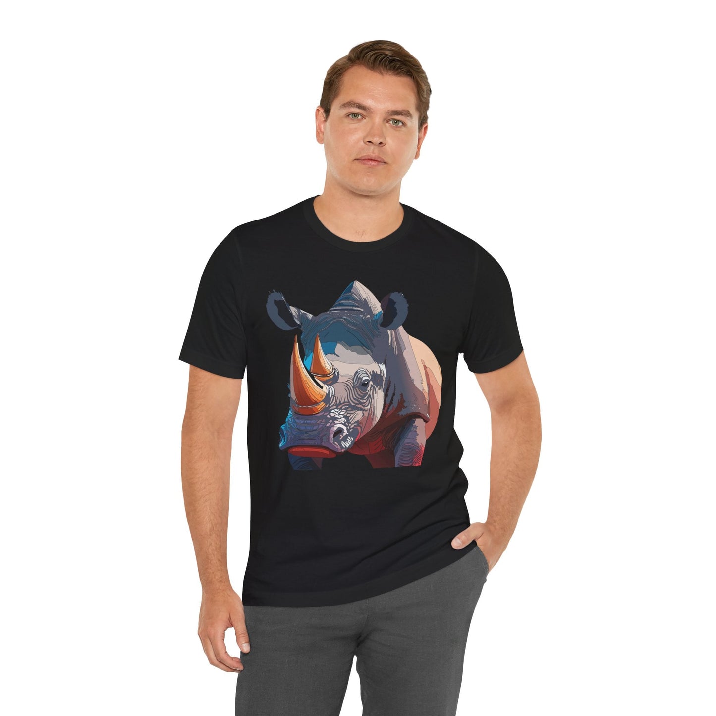 Unisex Animal Shirt Tee With Art Design Wild Animals Gildan Softstyle 64000 Graphic Tee