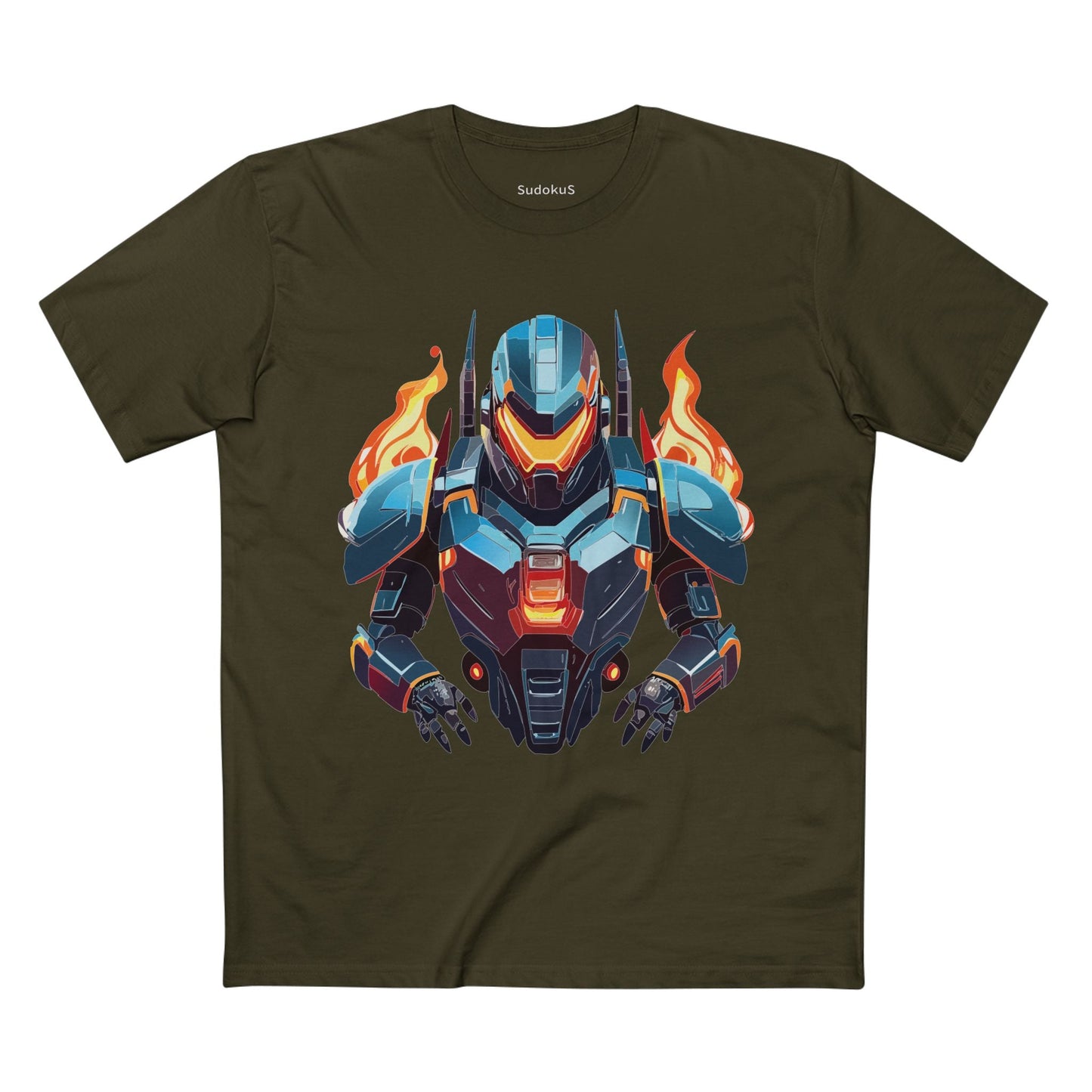Cyborg Robot Graphic Unisex 100 Cotton Staple Tee 20