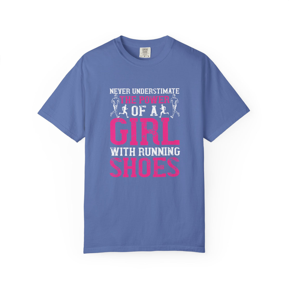 Girl With Running Shoes Unisex Comfort Colors Garment-Dyed Heavyweight 100 Cotton Art Design T-Shirt w95