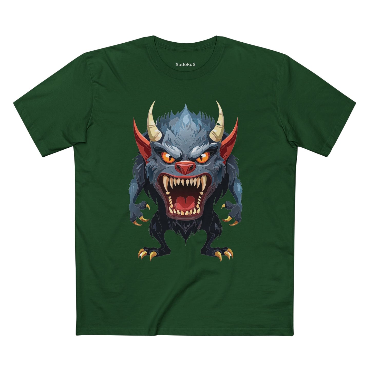 Cartoon Monsters Graphic Unisex 100 Cotton Staple Tee 10