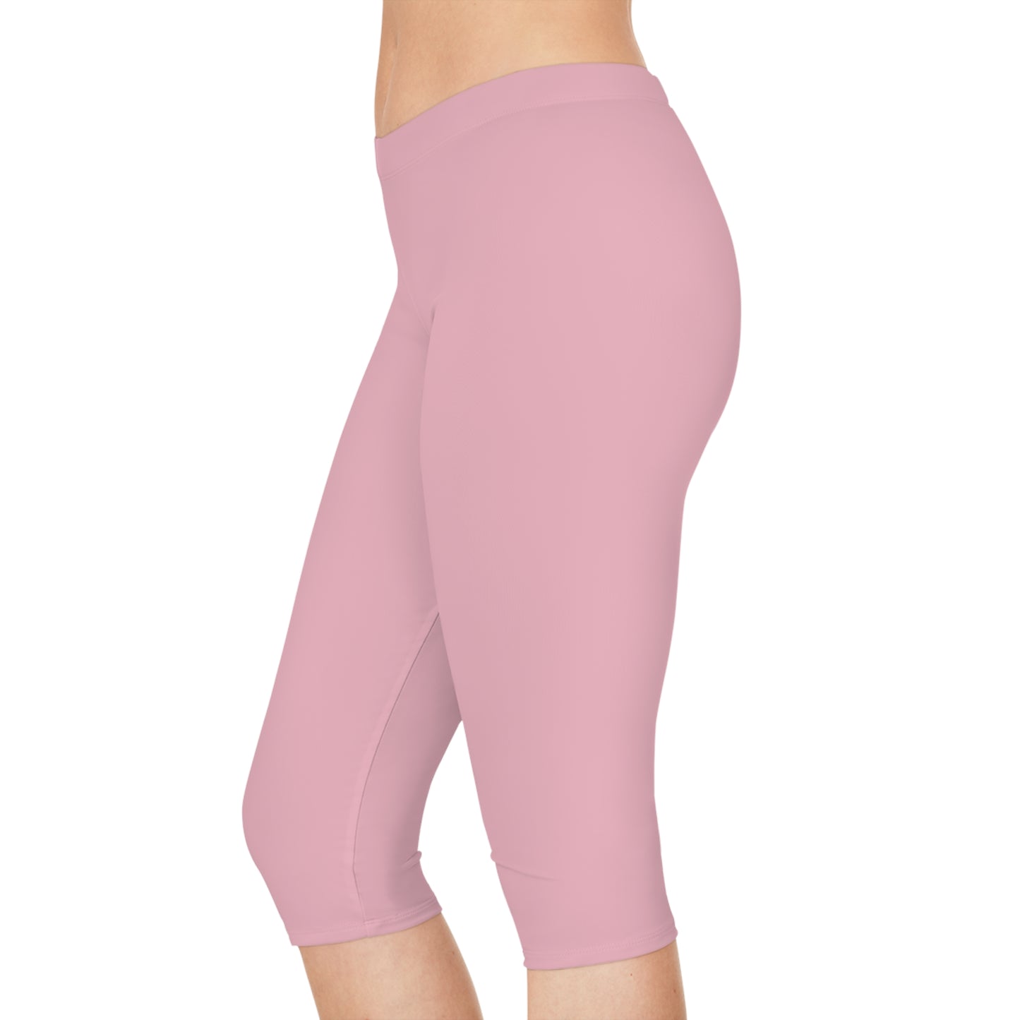 Pink Color Capri Leggings, Pink Capri Leggings 13