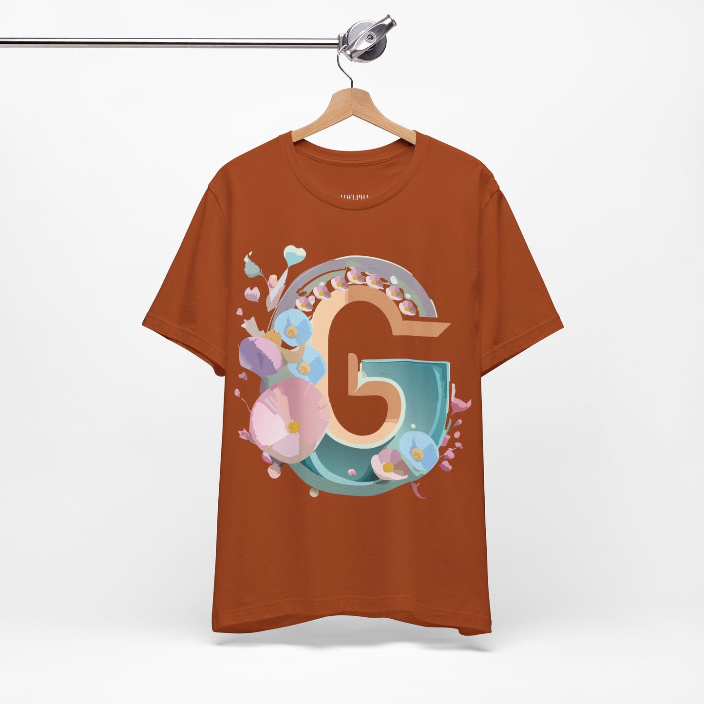 Adelpha Letter G Shirt Unisex Jersey Short Sleeve Graphic Tee With Vintage Inspired Artwork