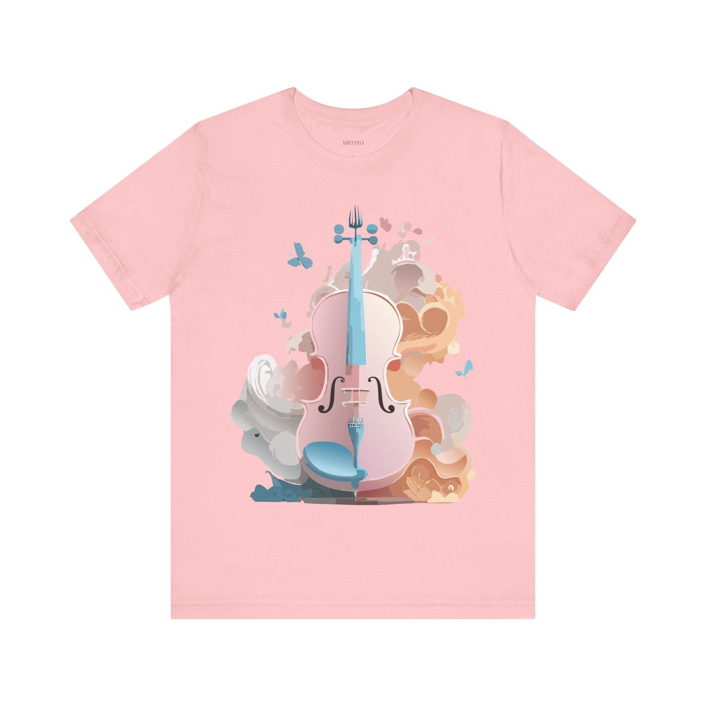 Music Graphic Unisex 100 Cotton Vintage Art with Musical Elements Tee 7