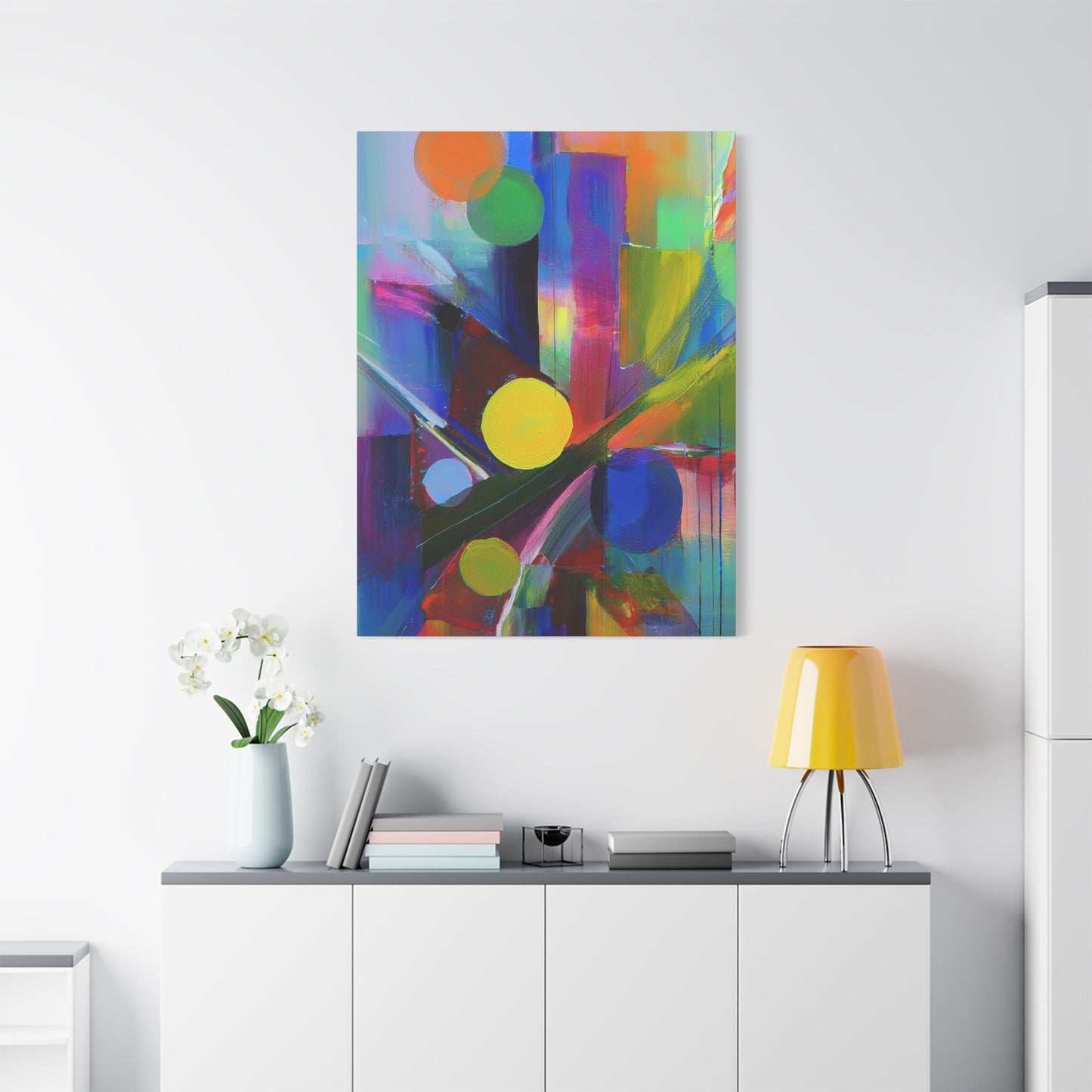 Abstract Painting Print Canvas 20x24,20x30,24x30, 24x32,24x36,30x40, 32x48,36x48,40x60 Pine-Wood Inner Frame ABS-11