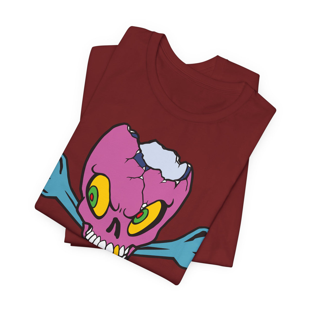Purple Skull Graphic Design Tee, Skull Shirt, Vintage Tees, Art Design T-Shirt, Vintage Graphic Tee, Art Shirts with Skulls 5