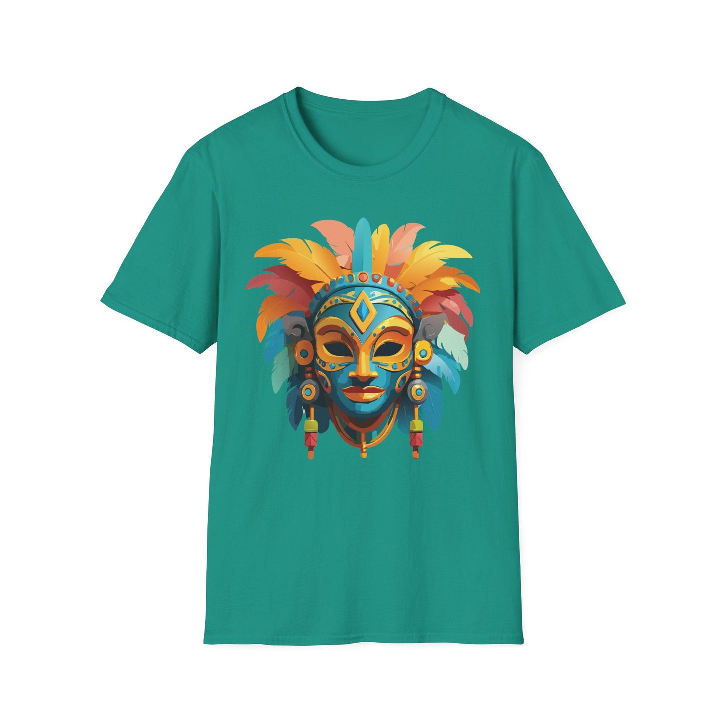 Mask Tee Shirt Unisex Graphic Design Short Sleeve Tee Gildan Softstyle 64000 Ring Spun Cotton