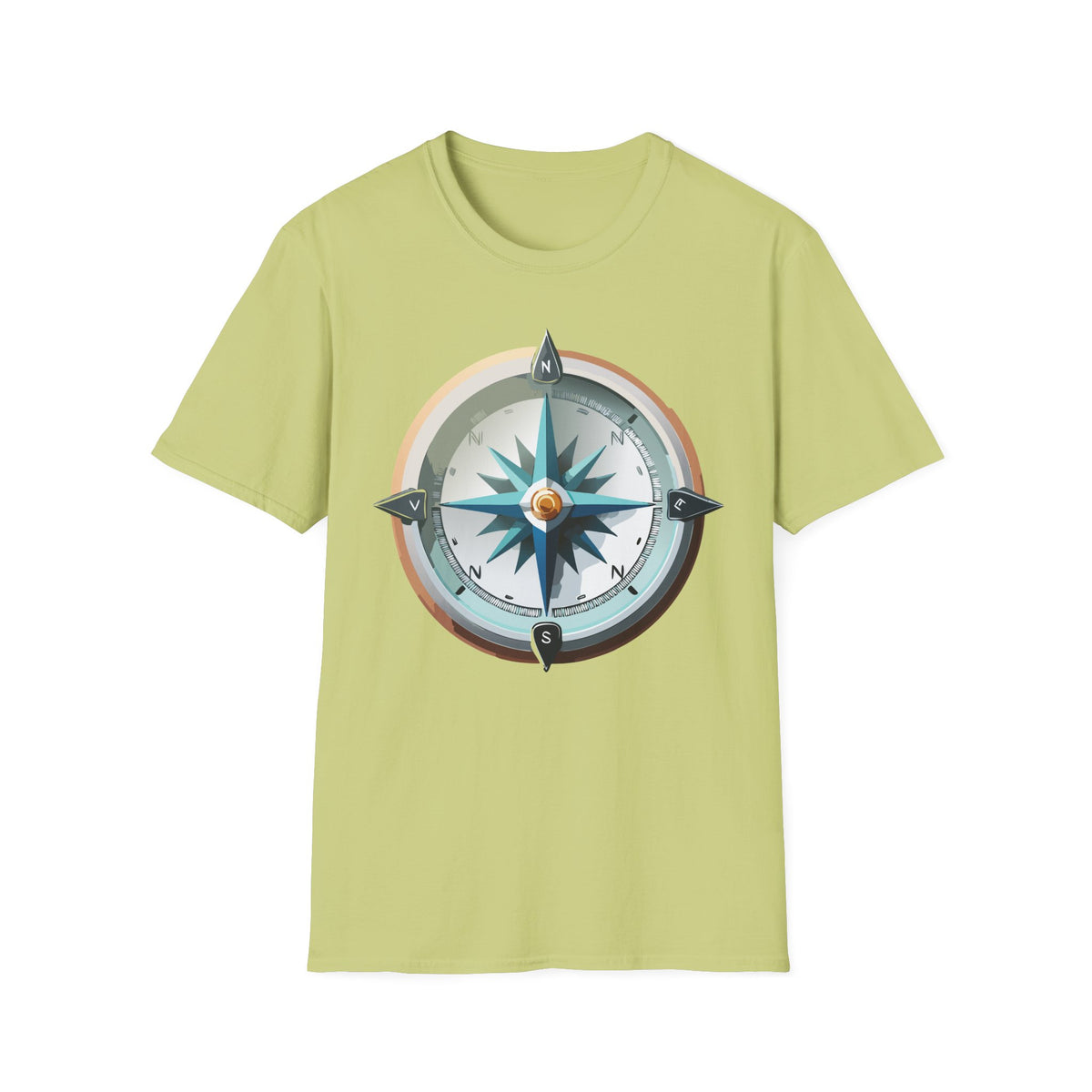 Vintage Compass Tee | Nautical Compass T-Shirt, Adventure Travel Graphic Design Unisex 100 Cotton Gildan T-Shirt