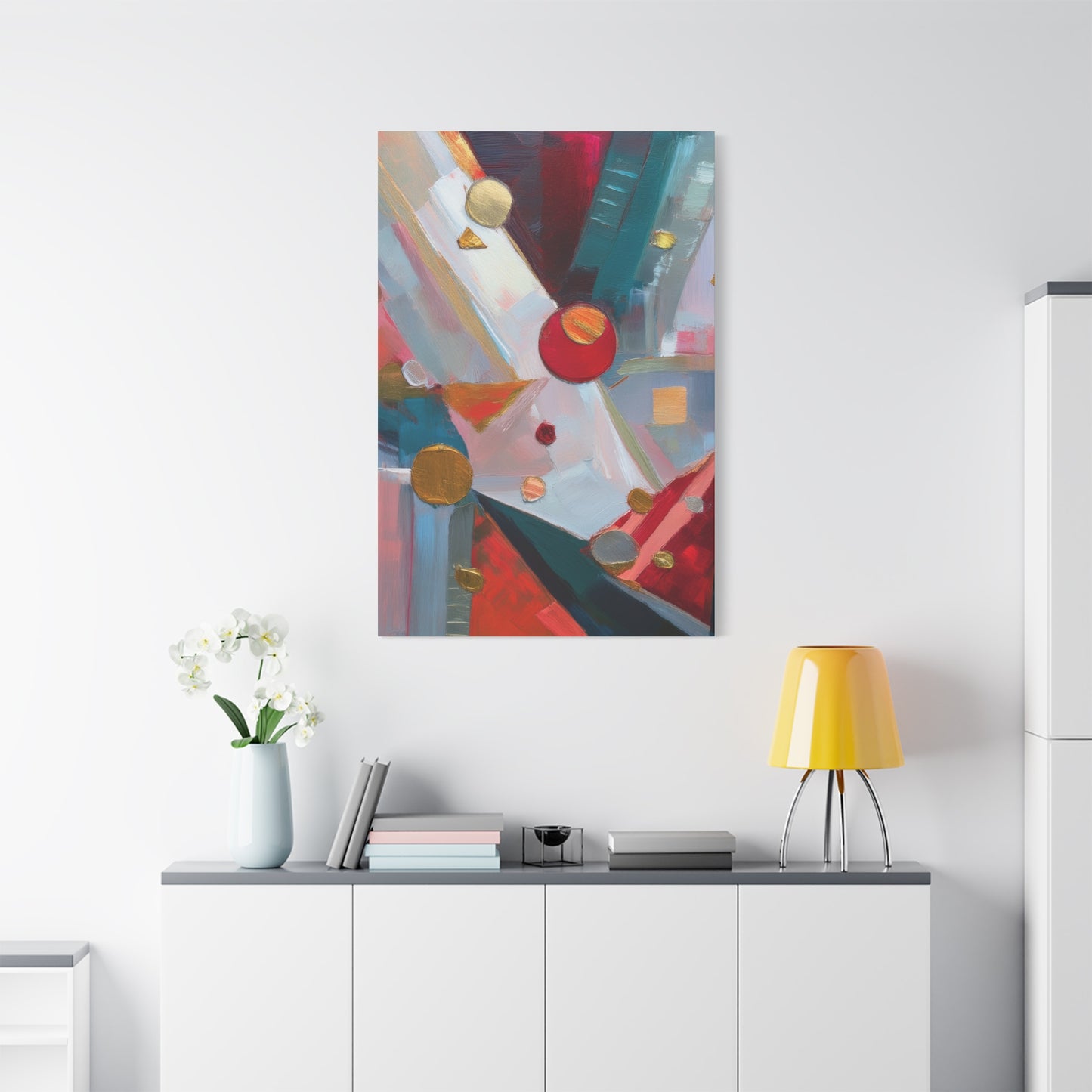 Abstract Oil Painting Print Canvas 20x24,20x30,24x30 24x32,24x36,30x40 32x48,36x48,40x60 Pine-Wood Inner Frame ABS-168