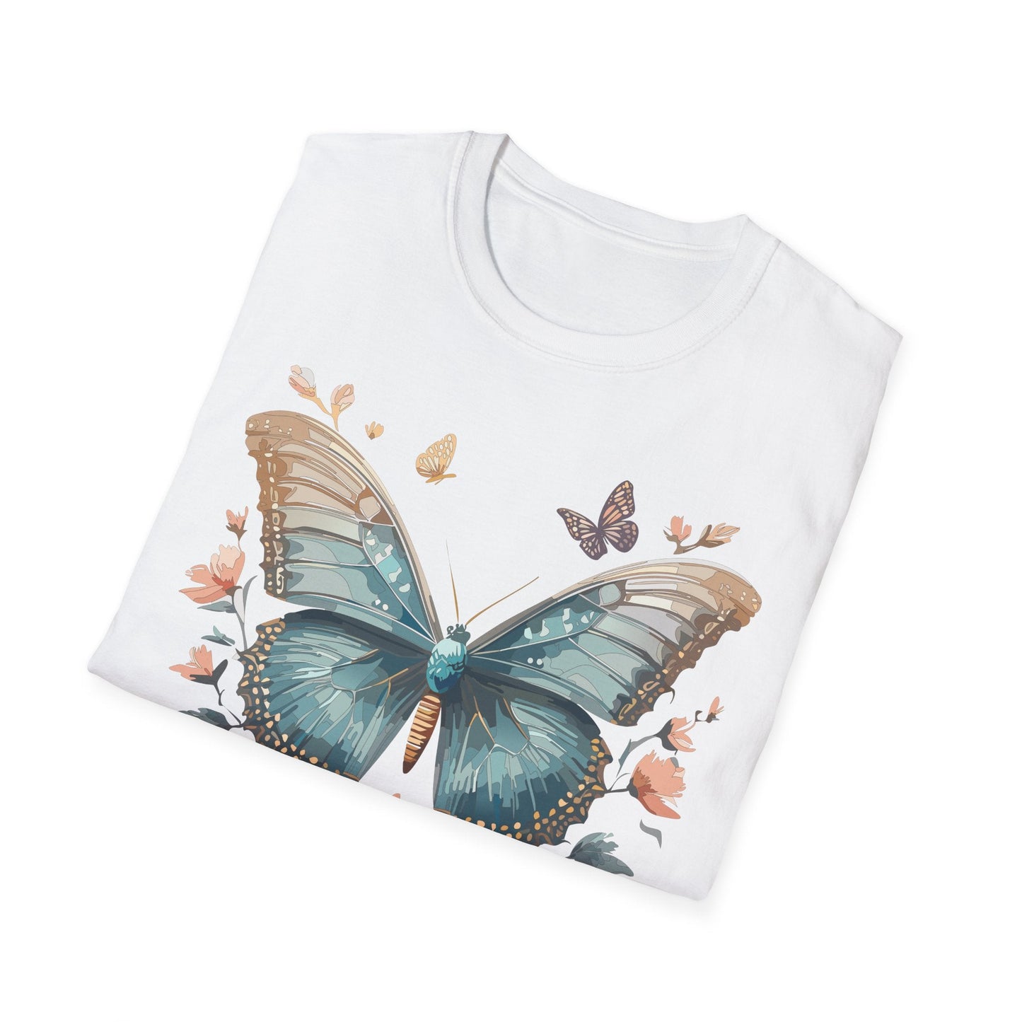 Butterfly Shirt Unisex Monarch T Shirt Gildan Softstyle 64000 Ring Spun Cotton Tee Breathable Comfort