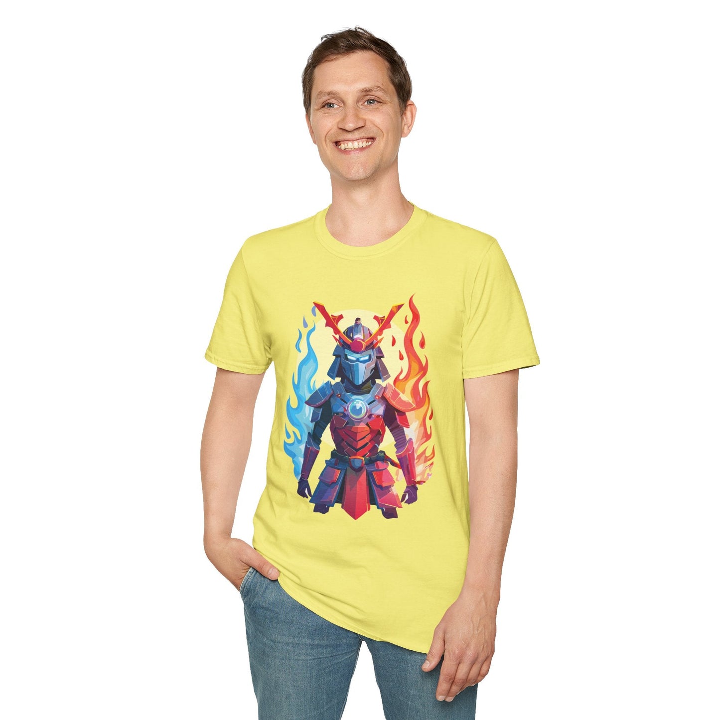 Samurai Shirt Unisex T Shirt Softstyle Ring Spun Cotton Gildan 64000 100 Percent Cotton Tee