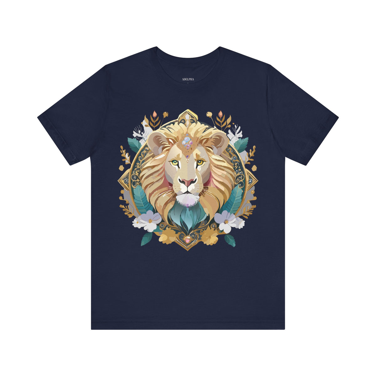 Medallion Graphic Unisex Cotton Bella+Canvas Tee with Art Design d69