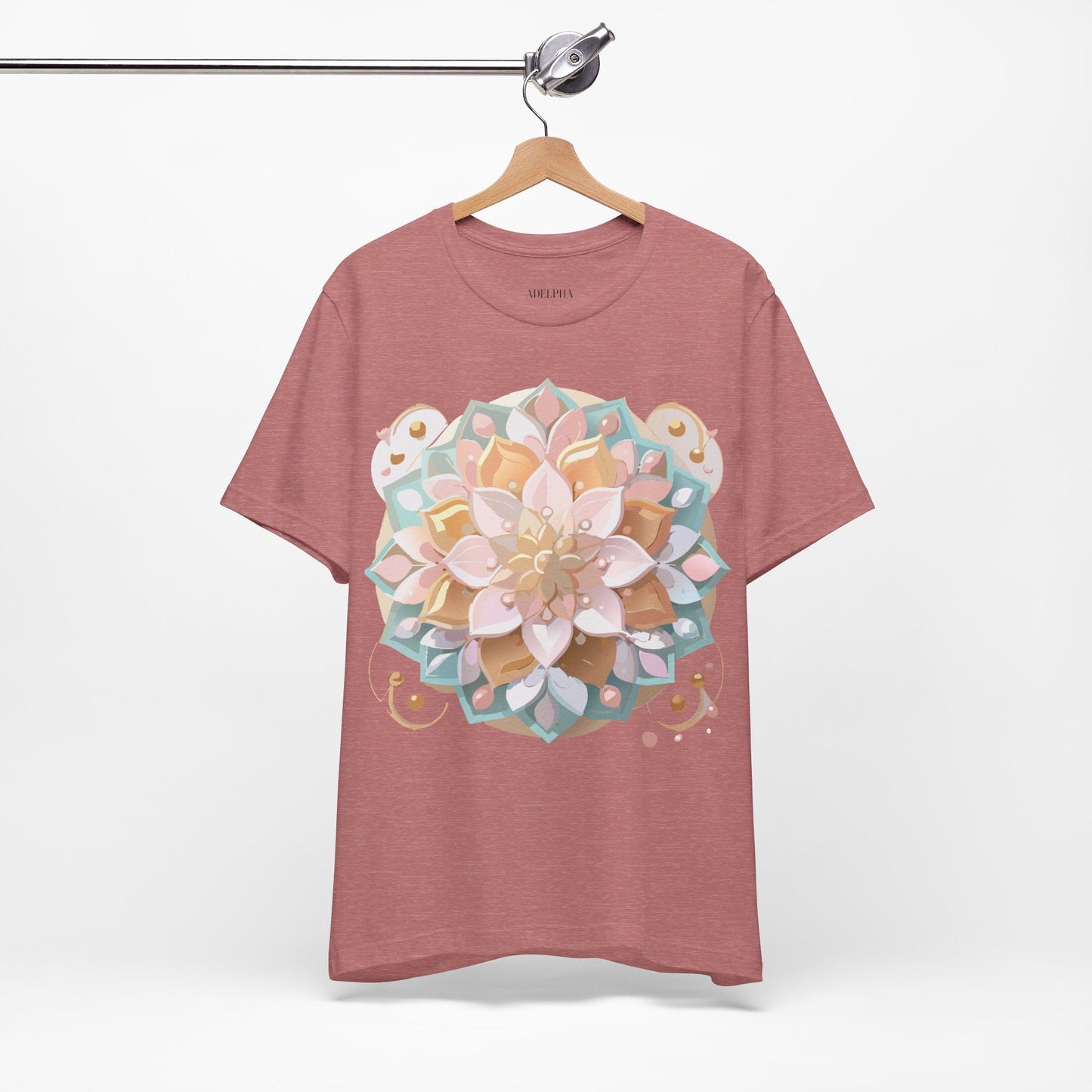 Mandala Shirt Graphic Tee Unisex Adelpha Vintage Inspired Art Design Premium Apparel