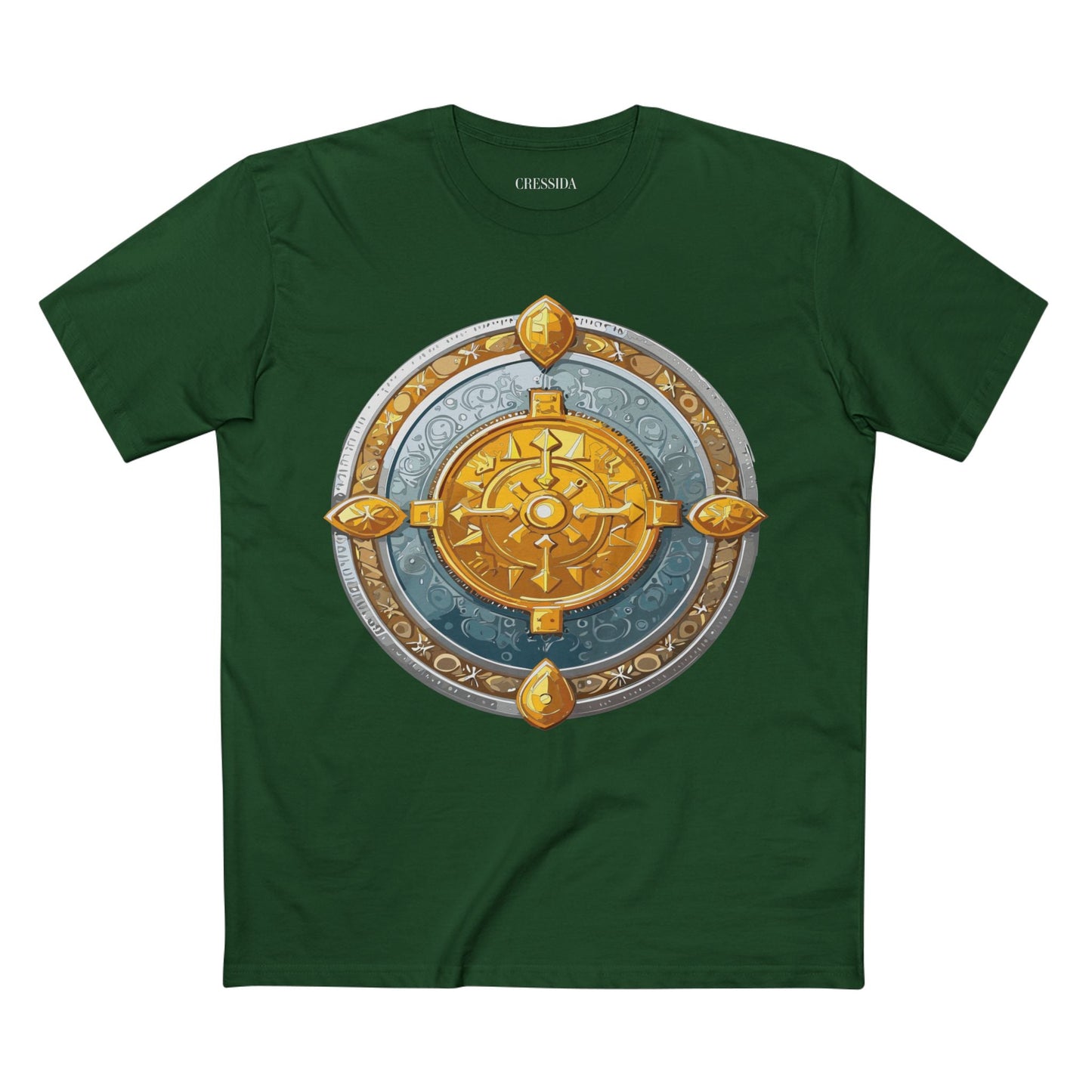 Antique Gold Coin Graphic Design T-Shirt Unisex 100 Cotton With Golden Print Artwork Tee 7