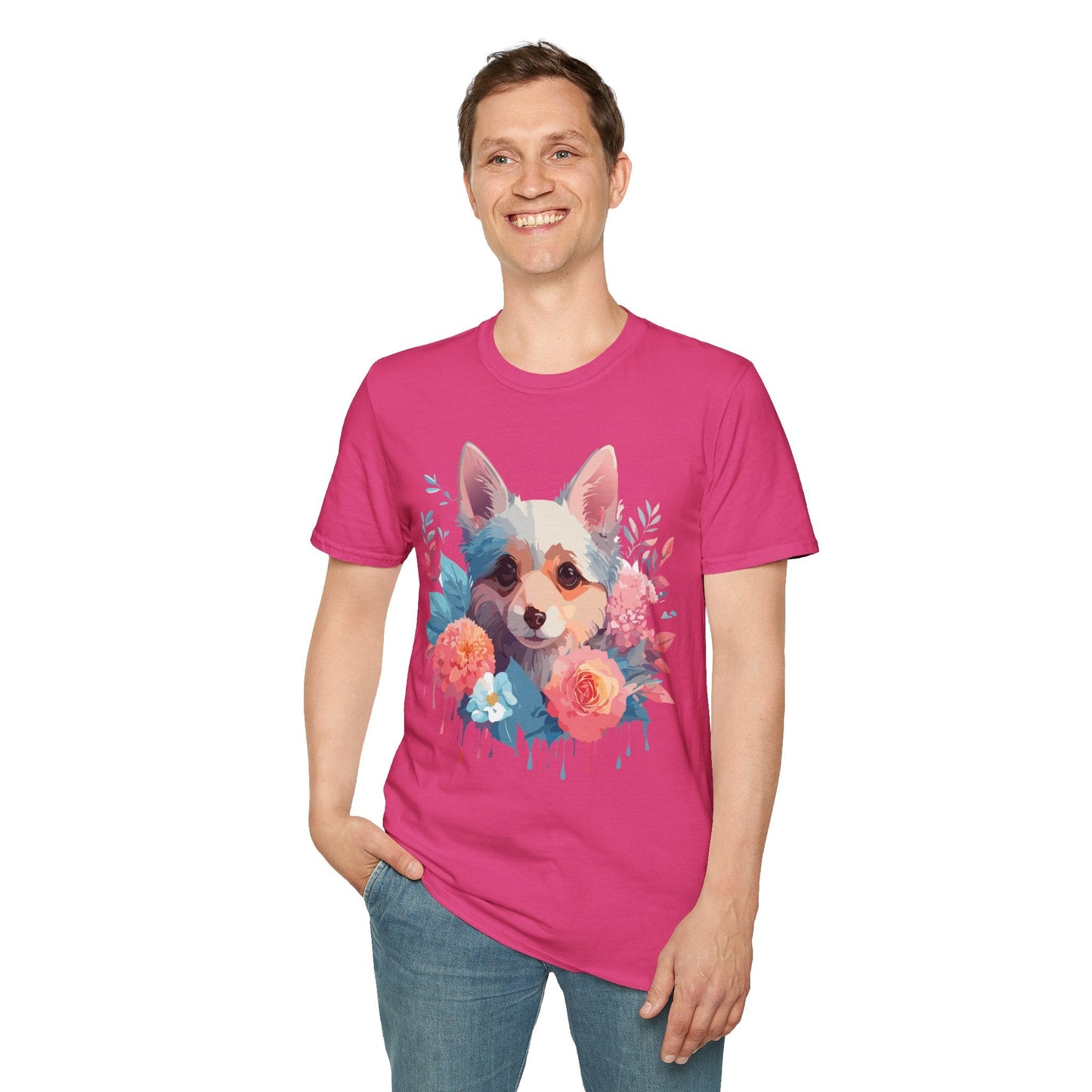 Dog Shirt Unisex Animal Print Tee With Cute Dog Designs And Comfort