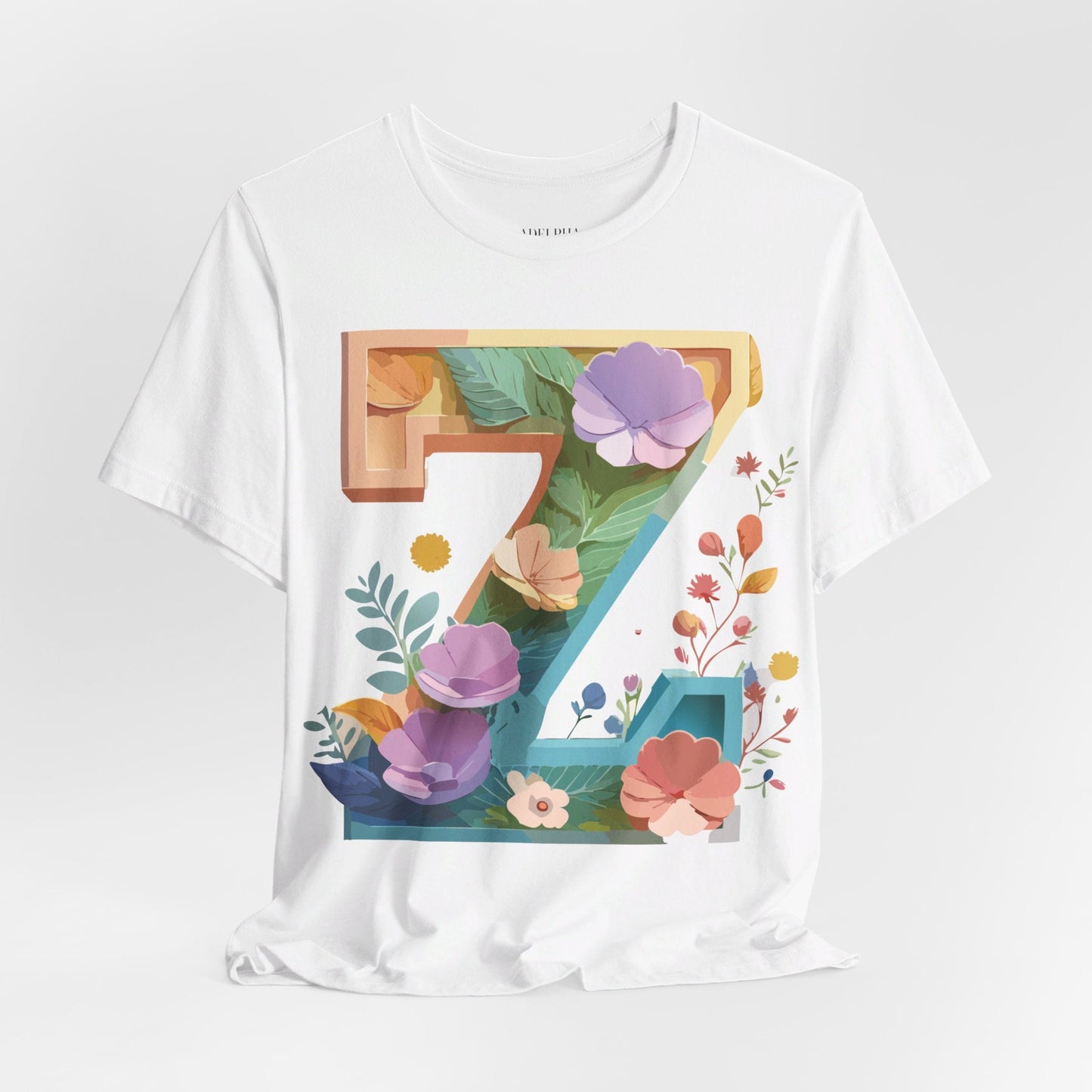 Unisex Letter Z Graphic Tee Premium by Adelpha Vintage Inspired Art Short Sleeve Shirt