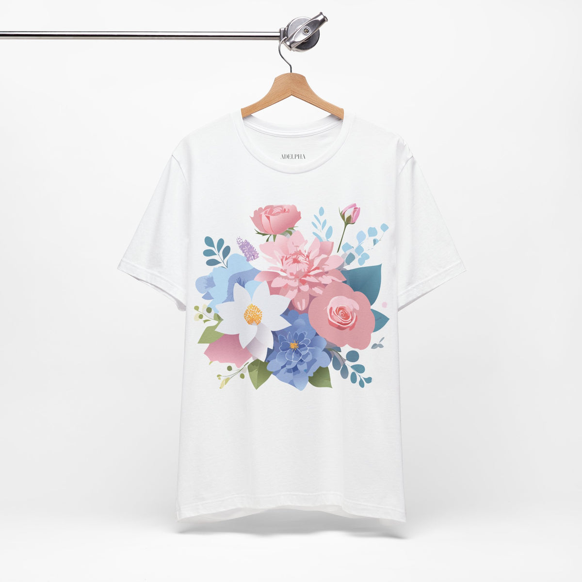 Floral Graphic Tee Shirt - Bella+Canvas Unisex 100 Cotton 31