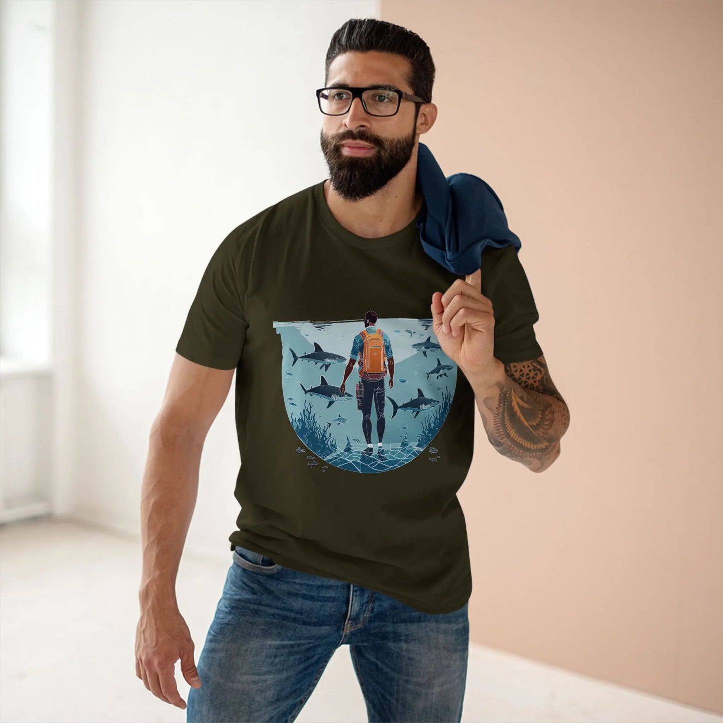 Ocean Coast Graphic Unisex 100 Cotton Staple Tee 7