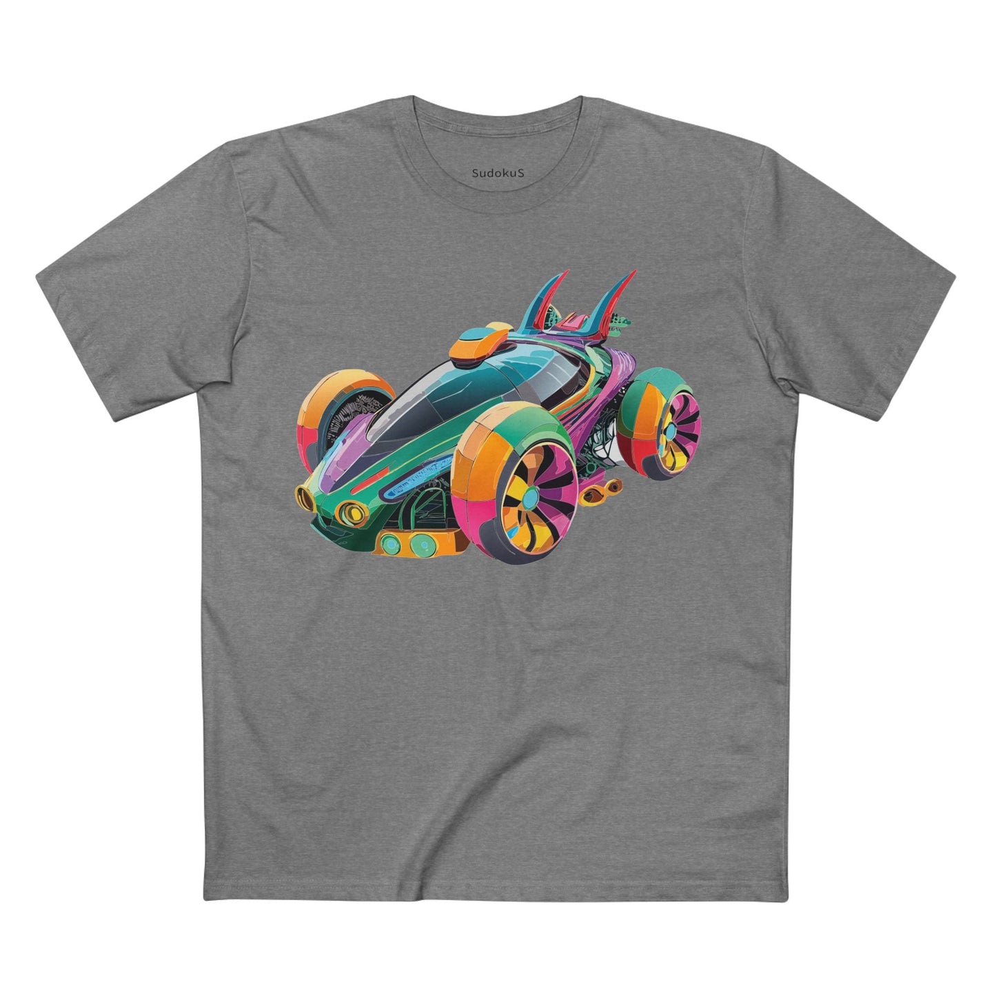 Car Graphic Unisex 100 Cotton Staple Tee 22