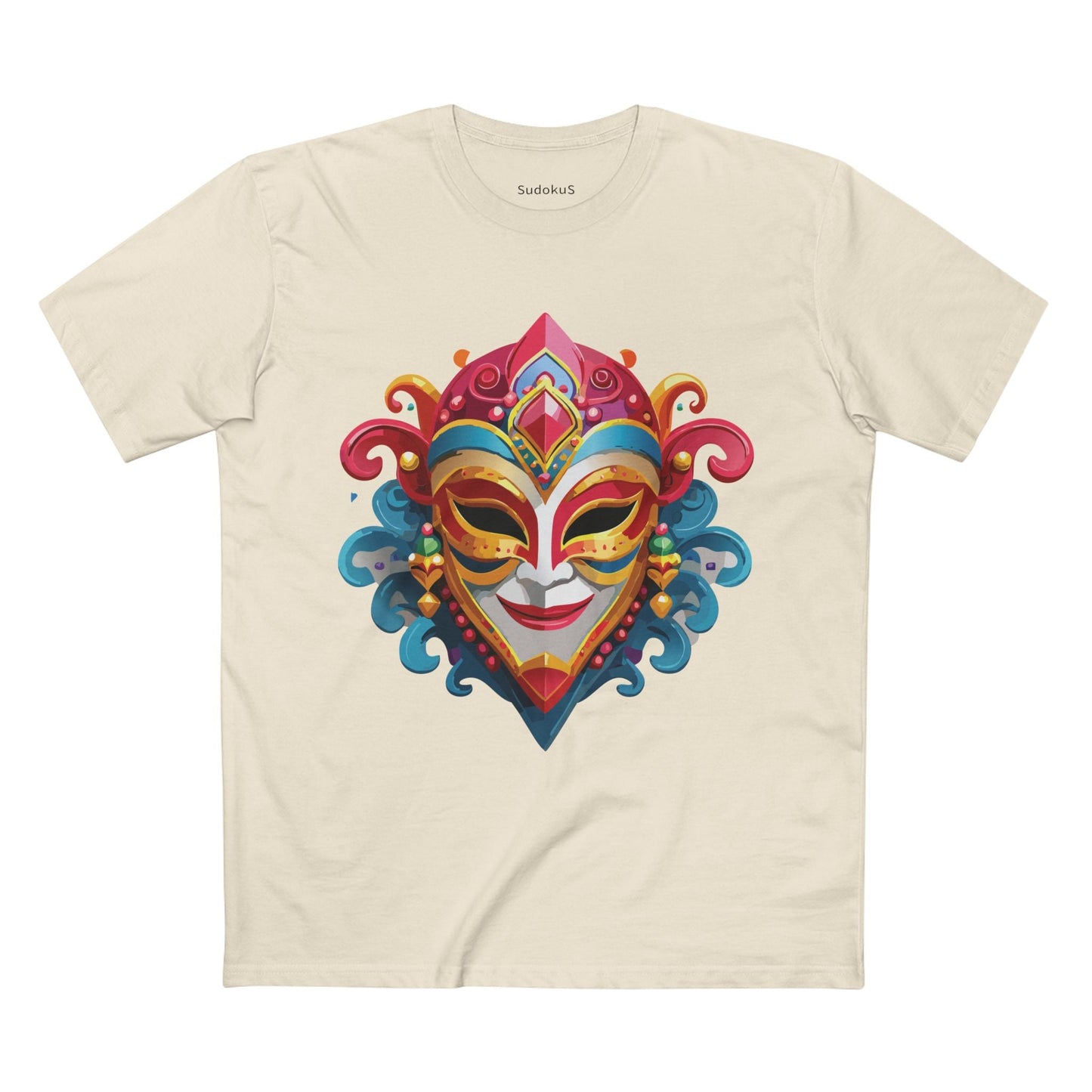 Mask Graphic Unisex 100 Cotton Staple Tee 21