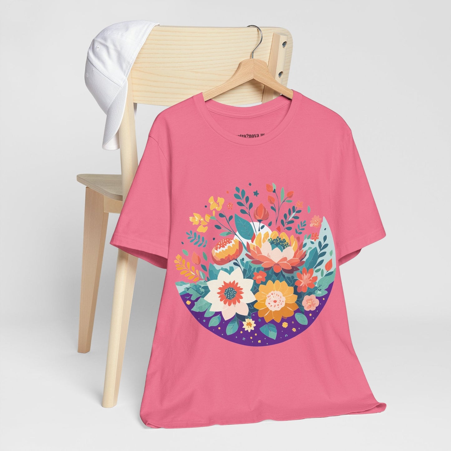 Flowers Shirt Floral Shirt Unisex Jersey Short Sleeve Tee Breathable Fabric Free Shipping
