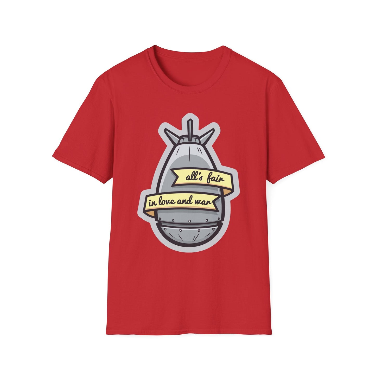 Cartoon T Shirt Animation T Shirt Funny Tee Shirt Unisex Gildan Softstyle 64000 100 Percent Cotton