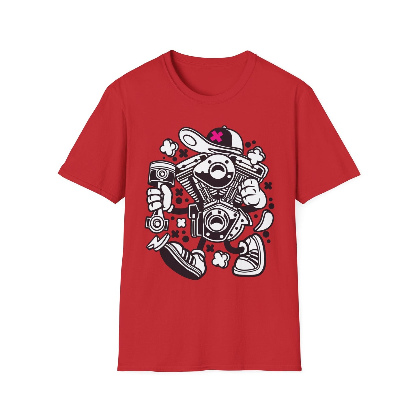 Cartoon T Shirt Animation Tee Funny Tee Unisex Gildan Softstyle 64000 100 Percent Cotton