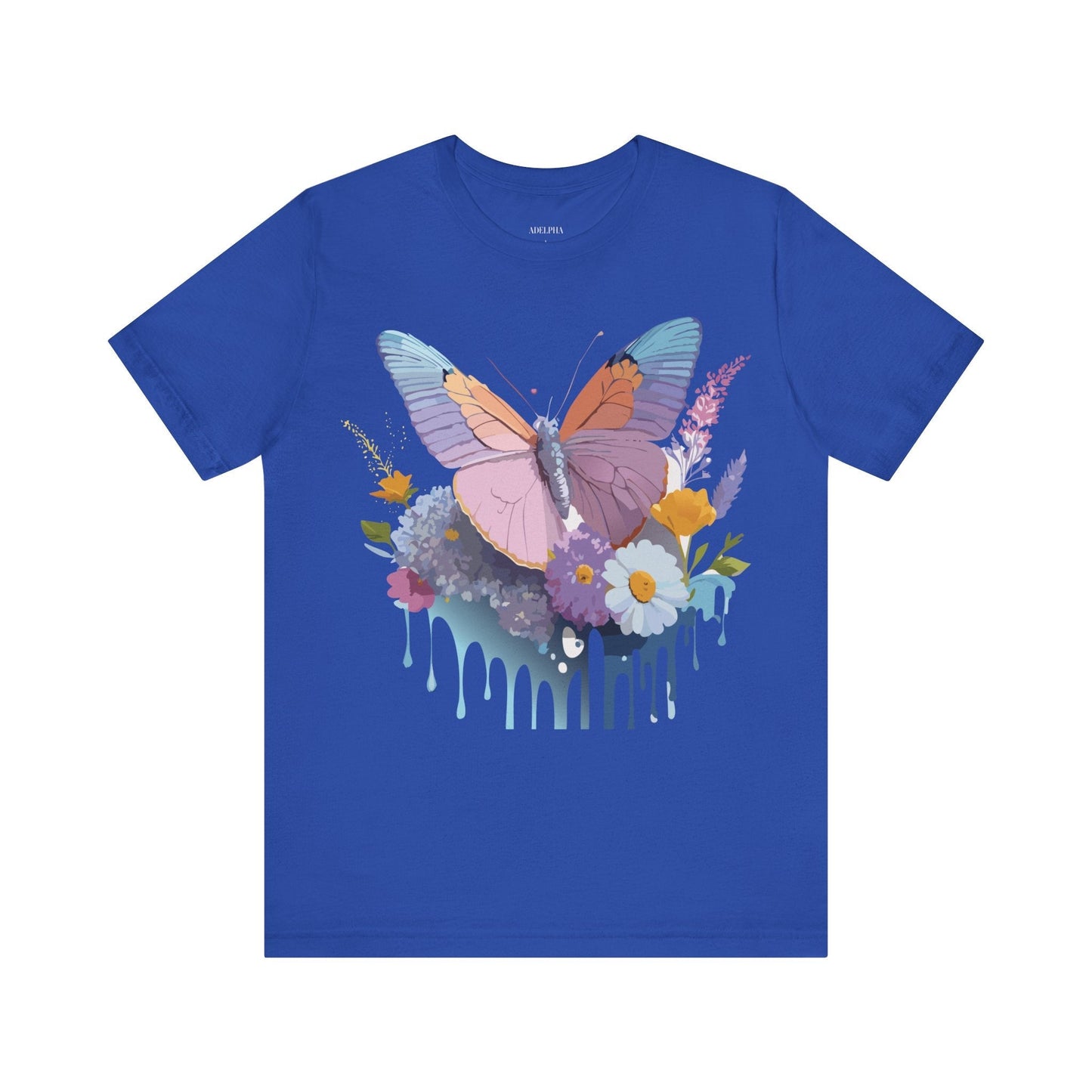 Butterfly Graphic Tee Unisex Short Sleeve Vintage Inspired Art Adelpha