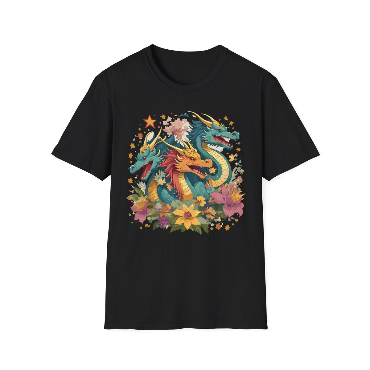 Dragon Graphic Tee Gildan Unisex 100 Cotton Tee Shirt with Animal a32