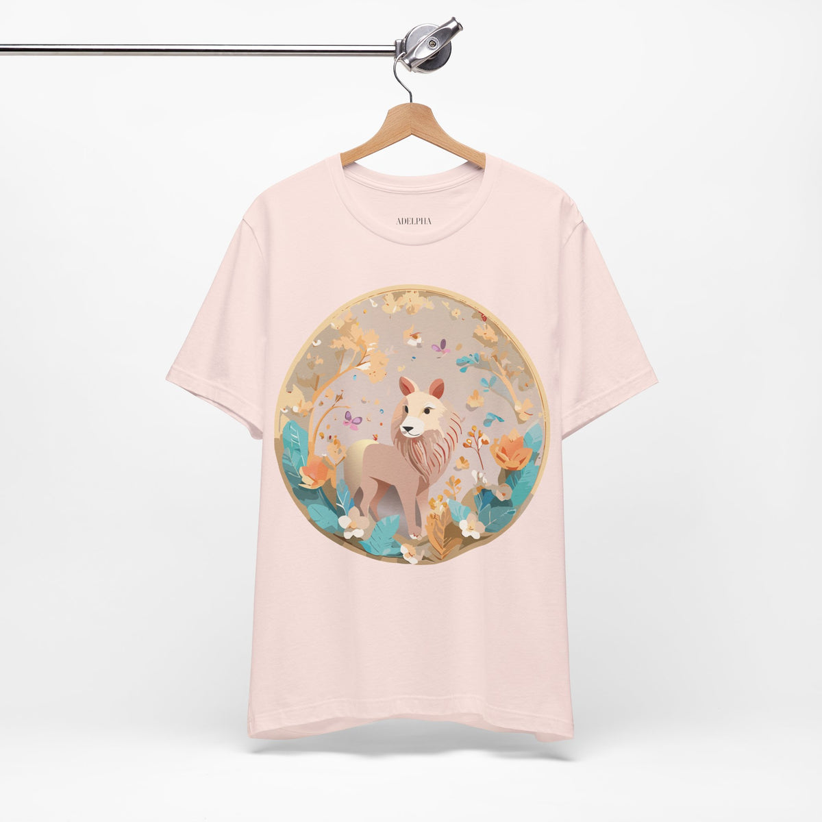 Medallion Graphic Unisex Cotton Bella+Canvas Tee with Art Design d59