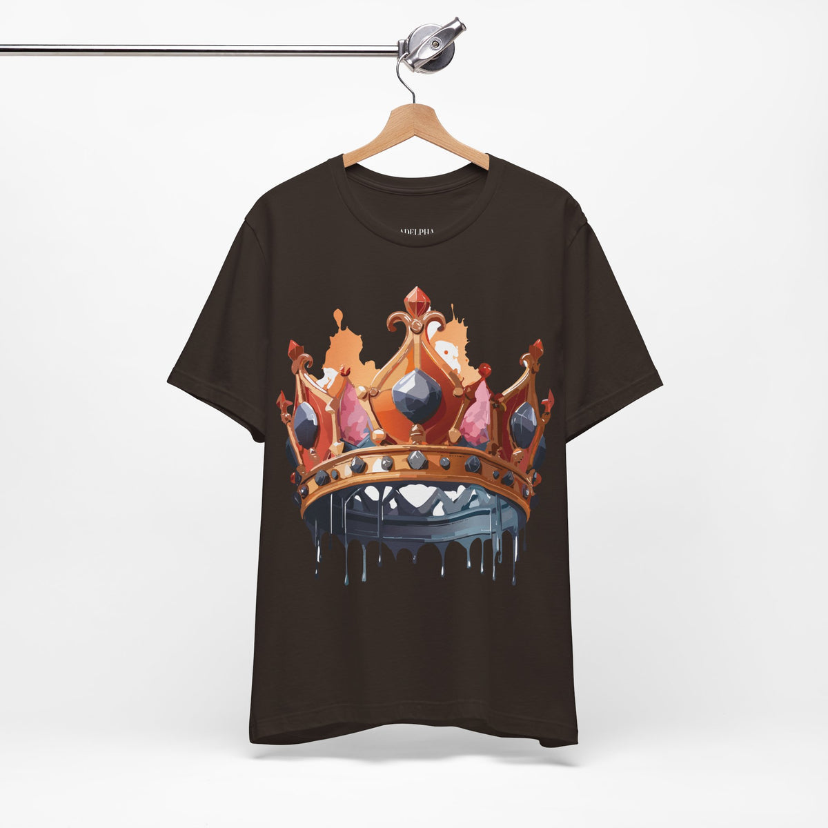 Crown Graphic Unisex Cotton Bella+Canvas Tee with Art Design n112