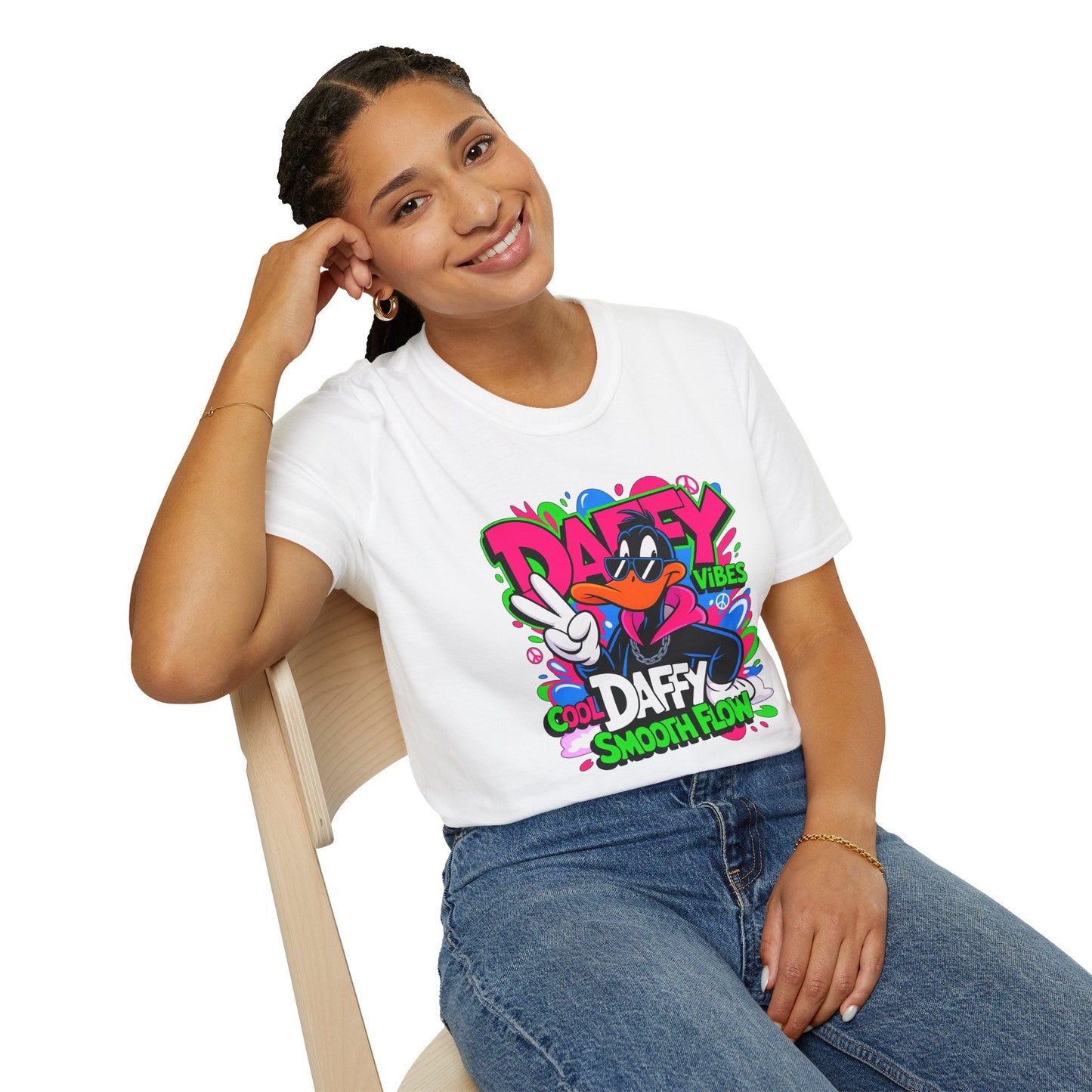 Unisex Cartoon T Shirt With Funny Animals Design Animation Tee Made From Softstyle Cotton