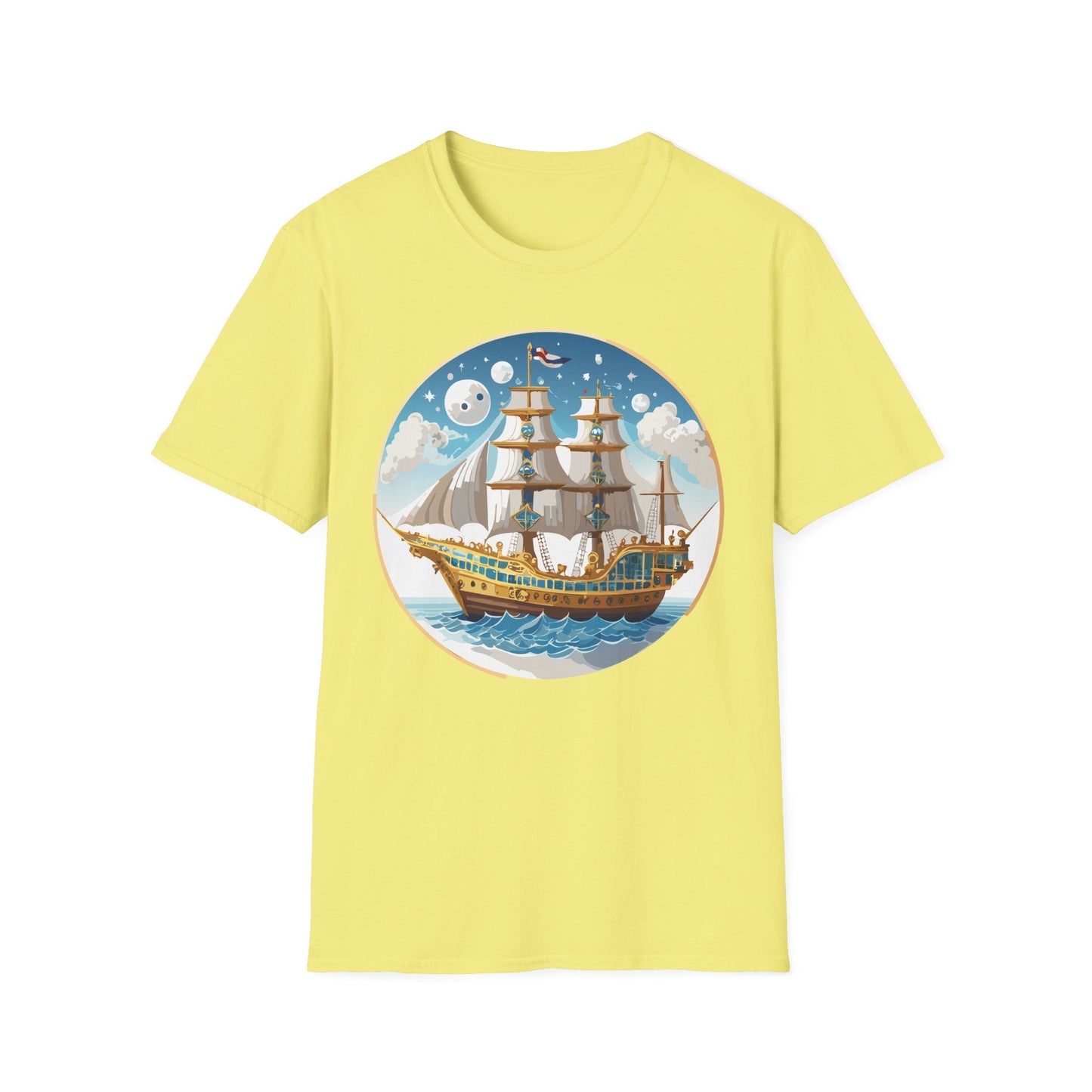 Ship T Shirts Frigate T Shirts Vessel Tee Shirt Unisex Softstyle 100 Percent Ring Spun Cotton Tee