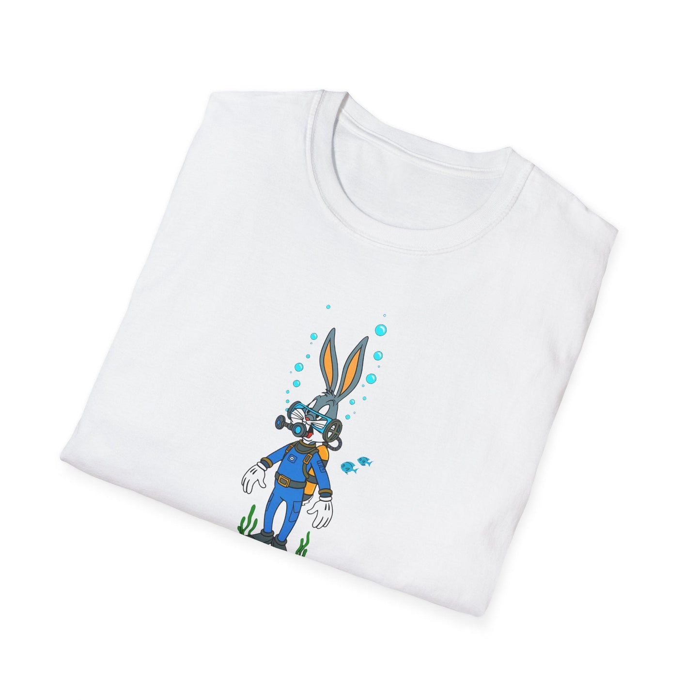 Bugs Bunny Animation Shirt Unisex T Shirt Cartoon Design Tee 100 Percent Cotton Gildan Softstyle