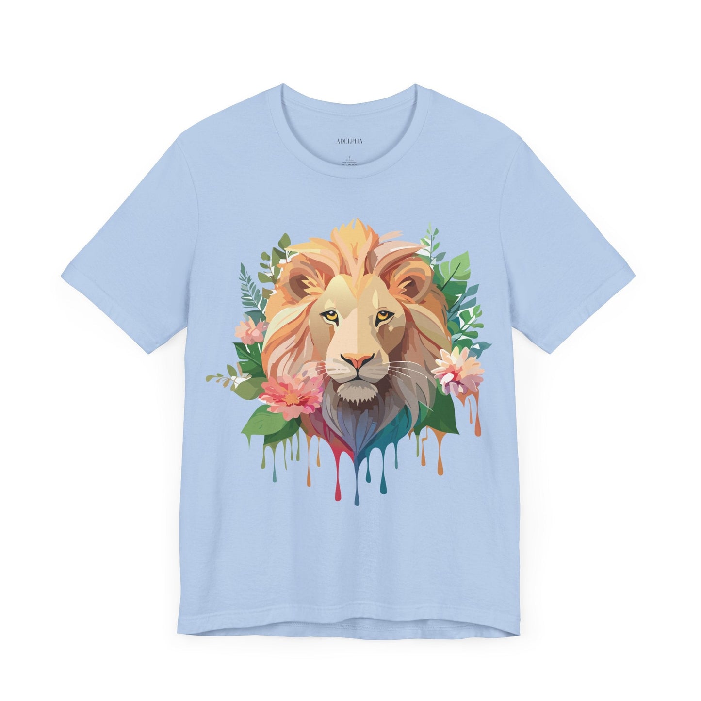 Lion Graphic Unisex 100 Cotton Vintage Animal Artwork Tee 8