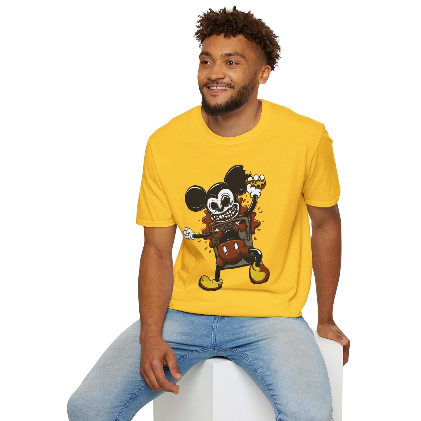 Cartoon T Shirt Animation Tee Unisex Gildan Softstyle 64000 100 Percent Cotton Comfort