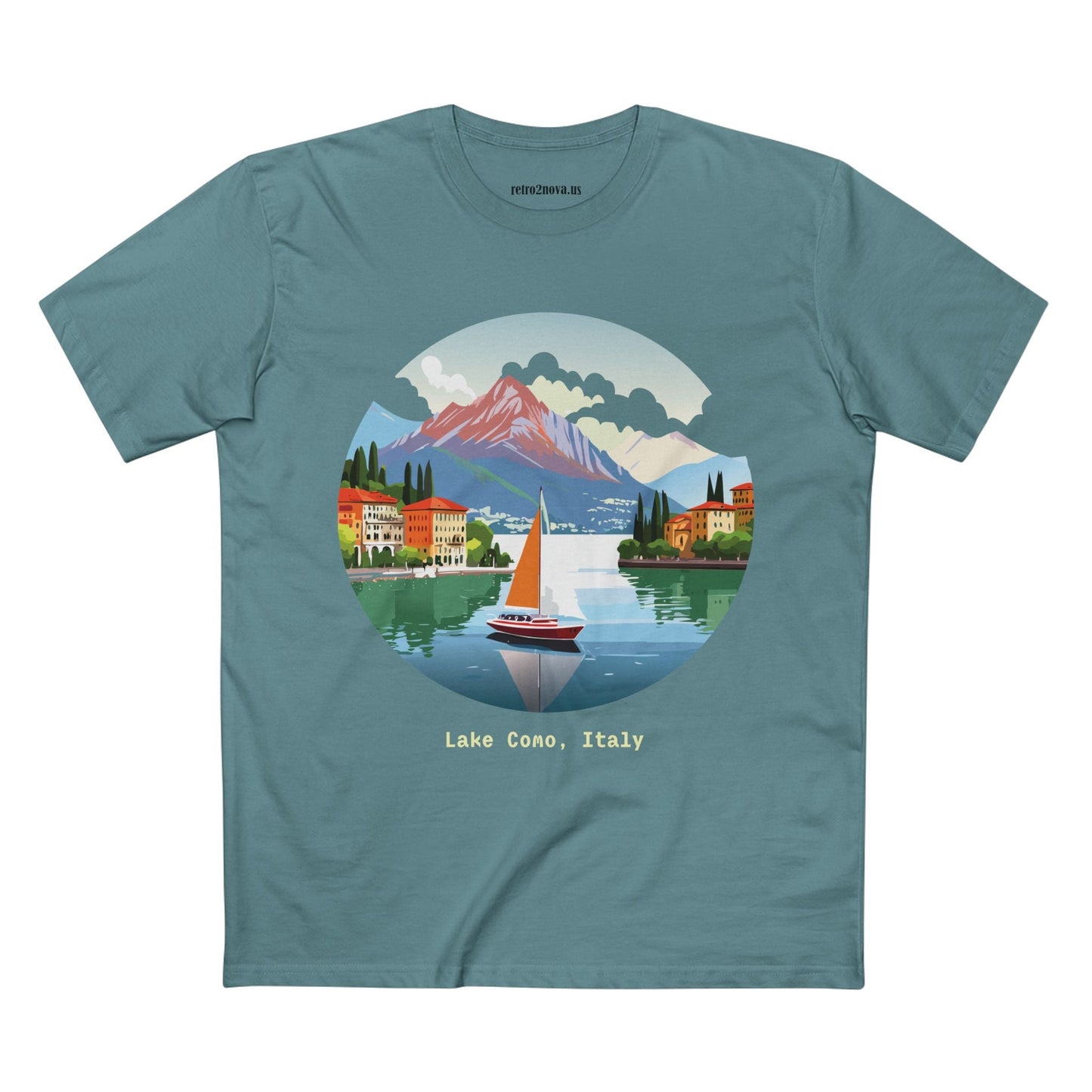 Italy Travel Shirt Unisex Premium Cotton Tee With Original Art Design From Retro2Nova TT23