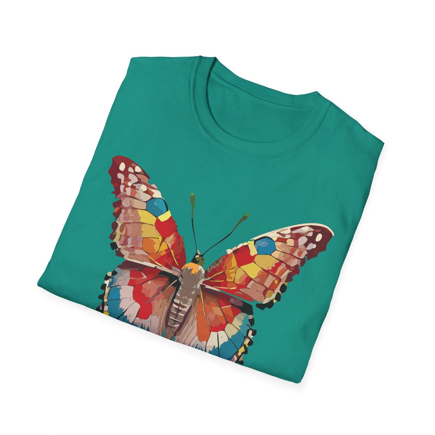 Butterfly Shirt Unisex Monarch Tee Softstyle 100 Percent Ring Spun Cotton Quality Gildan 64000