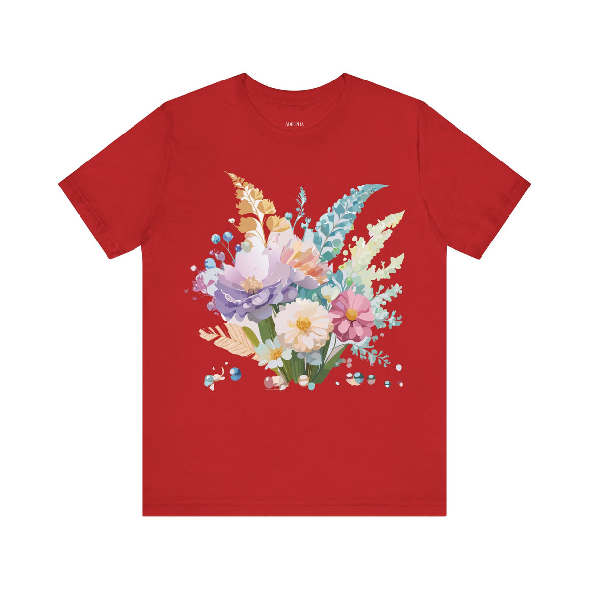 Floral Graphic Tee Shirt - Bella+Canvas Unisex 100 Cotton 10