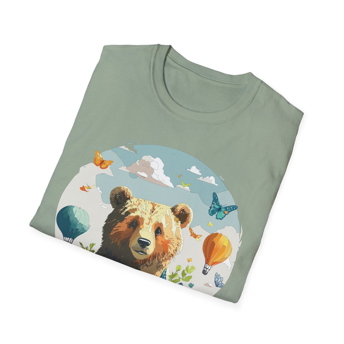 Bear T Shirt Unisex Teddy Bear Tee Softstyle 64000 Breathable Everyday Wear For All Ages