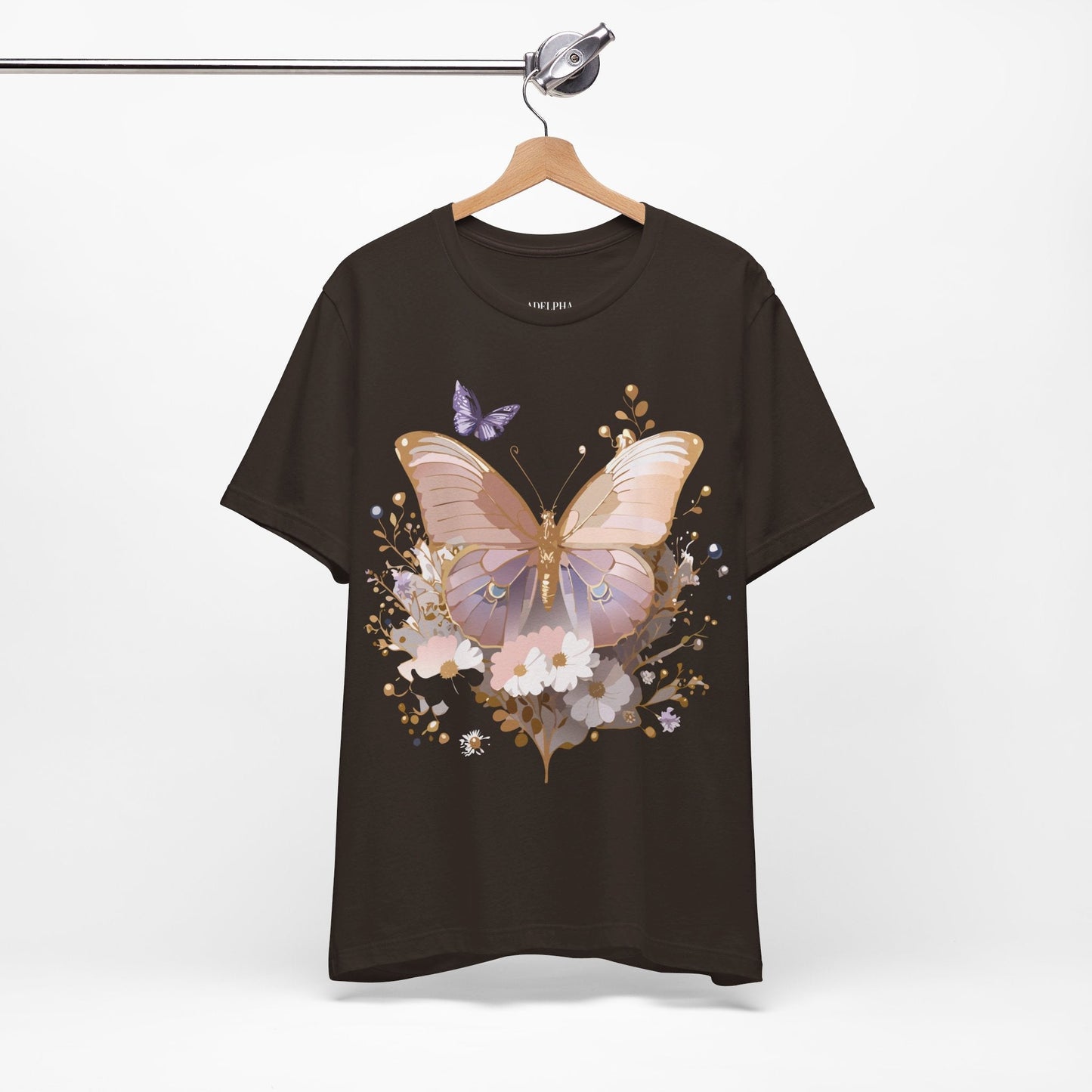 Butterfly Graphic Tee From Adelpha Unisex Short Sleeve Vintage Artwork