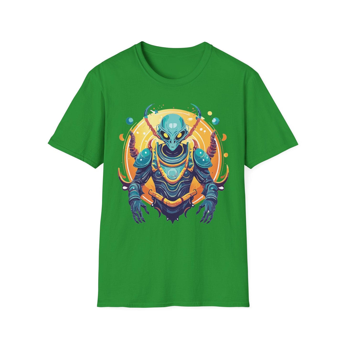 Cosmos Alien T Shirt Unisex Softstyle Short Sleeve Tee With Alien Art Design Artwork