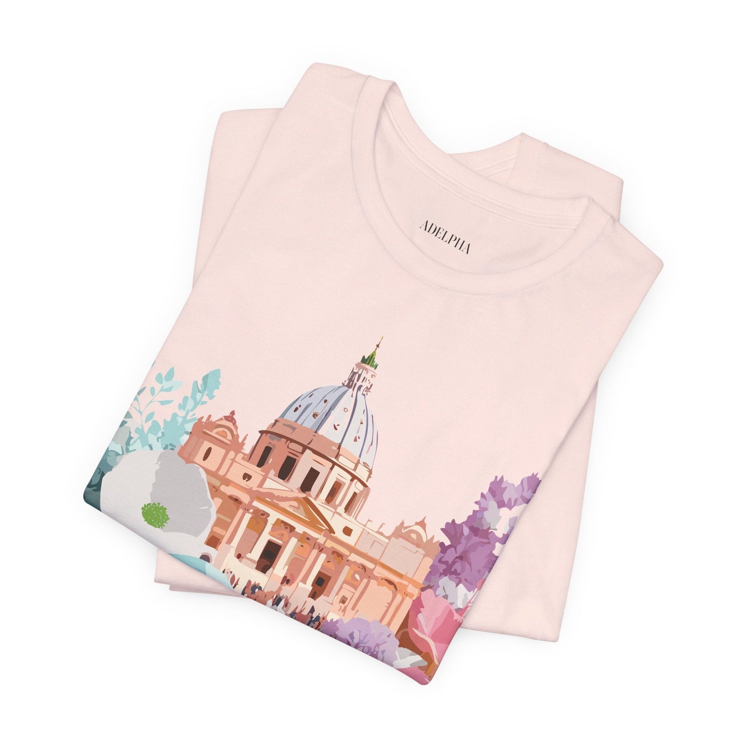 Adelpha Vintage Rome Tourist Shirt Graphic Tee Unisex Short Sleeve Art Design Artwork