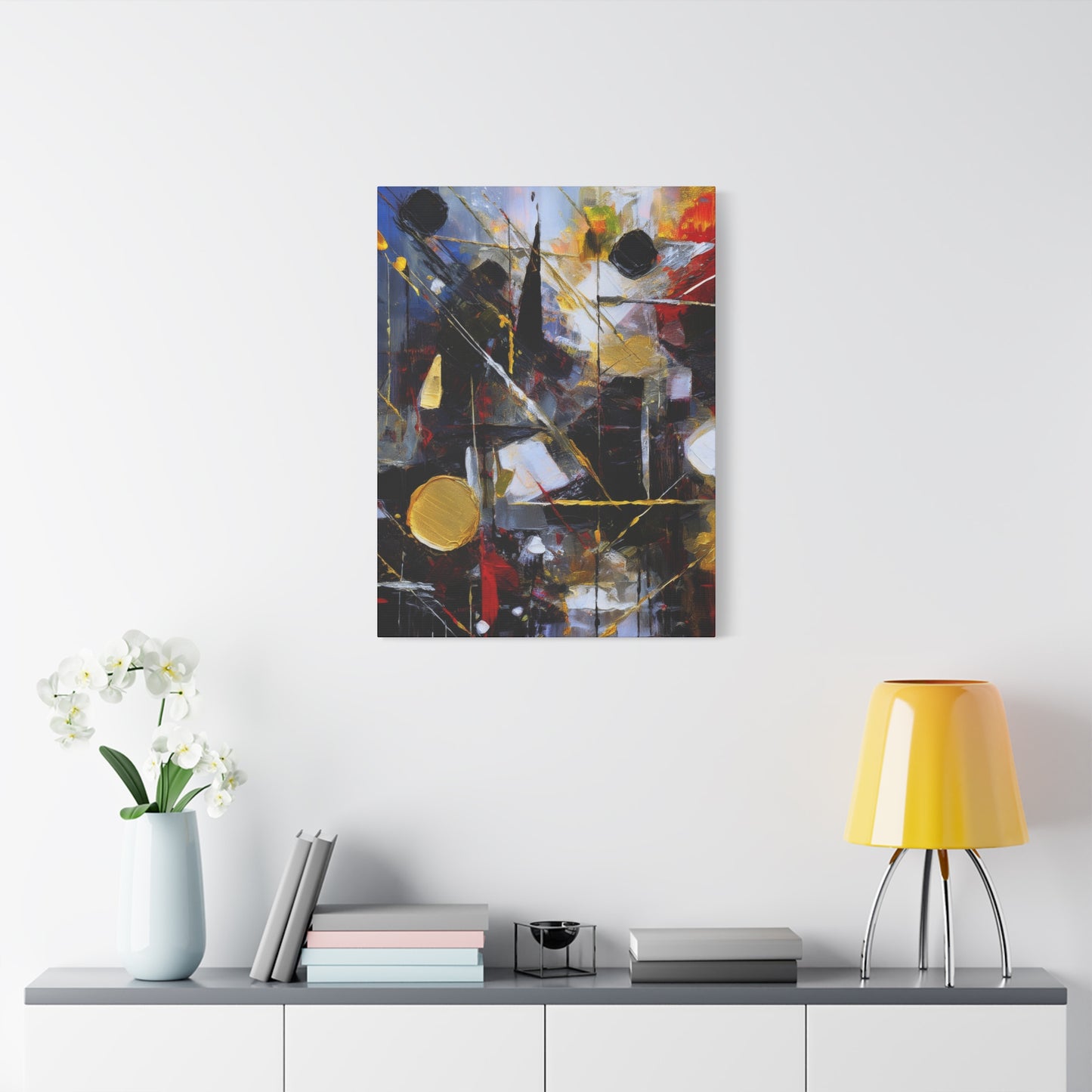 Abstract Oil Painting Print Canvas 20x24,20x30,24x30 24x32,24x36,30x40 32x48,36x48,40x60 Pine-Wood Inner Frame ABS-195