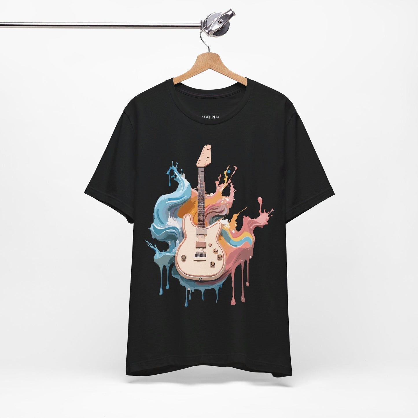 Adelpha Music Graphic T Shirt Unisex Short Sleeve Vintage Inspired Art Tee For Everyday Casual Wear