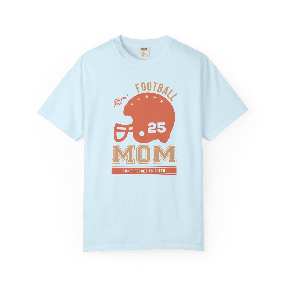Football Mom T-shirt Mother's Day Mama Tee Unisex Comfort Colors Garment-Dyed Cotton h43
