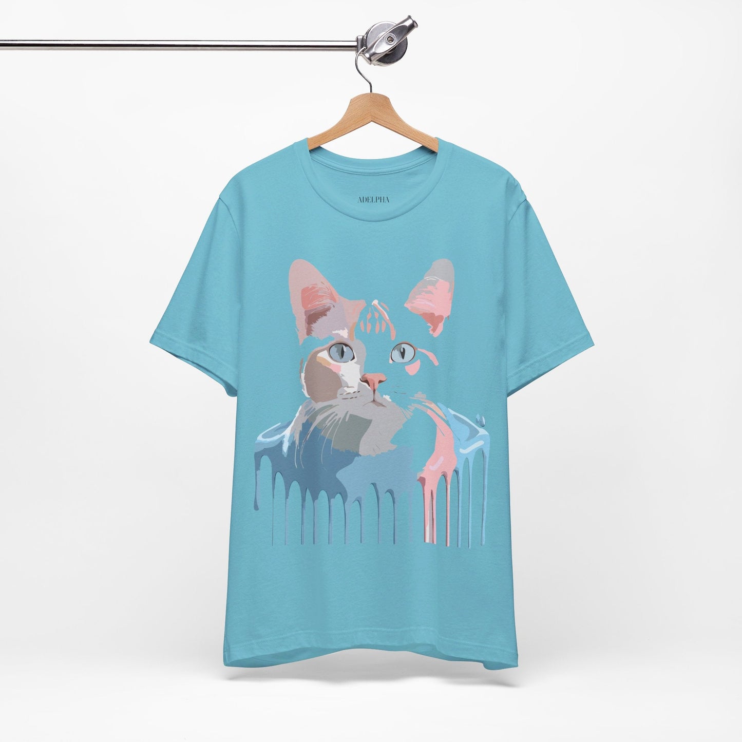 Adelpha Cat Graphic T Shirt Unisex Short Sleeve Vintage Artwork Tee