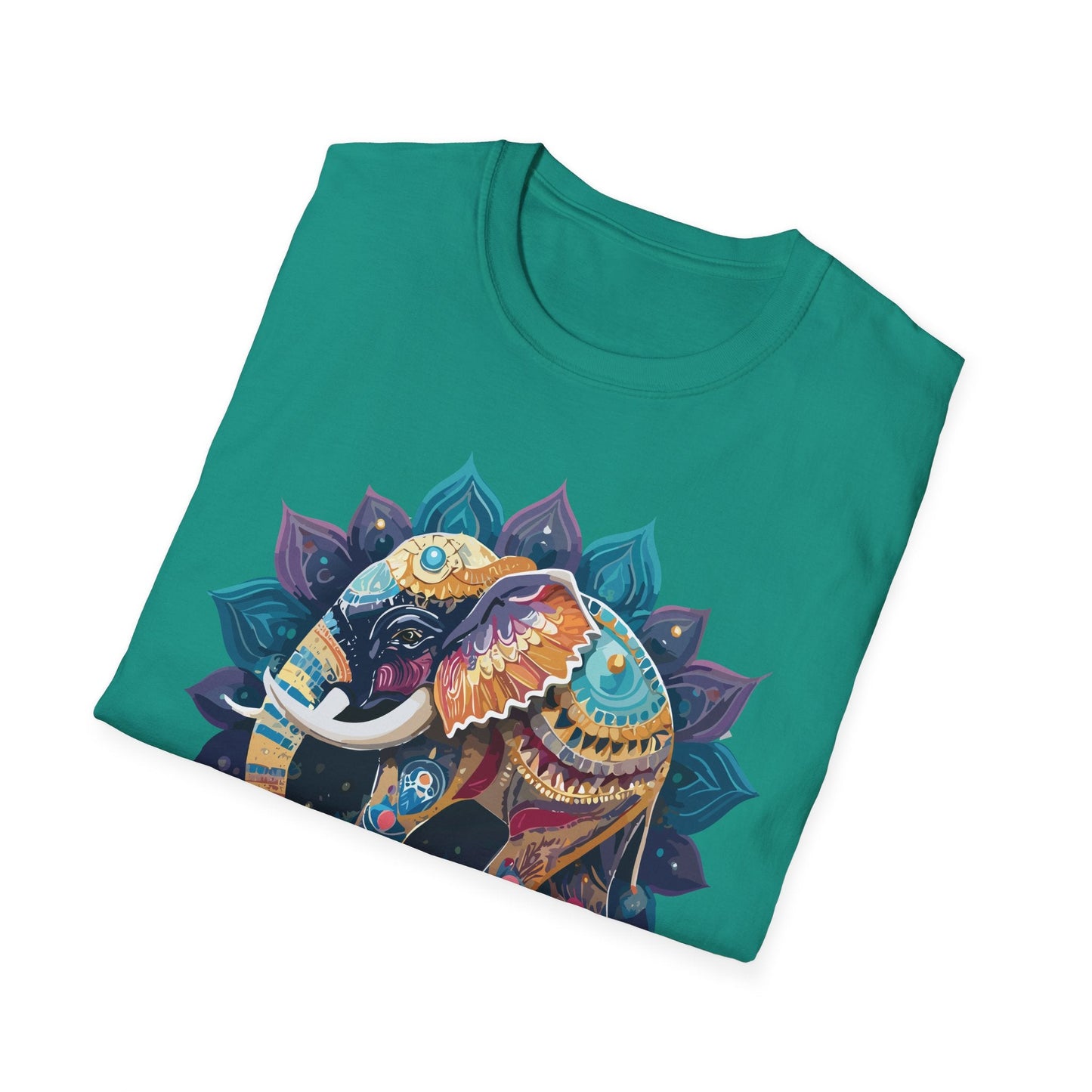 Elephant T Shirt Unisex Softstyle Cotton Tee Gildan 64000 Comfortable Everyday Wear