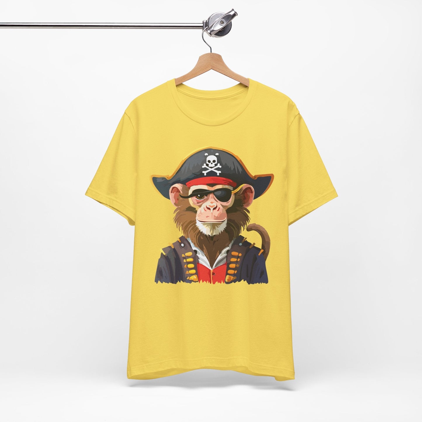 Unisex Animal Design Tee Shirt With Wild Animals Art Print Gildan Softstyle 64000
