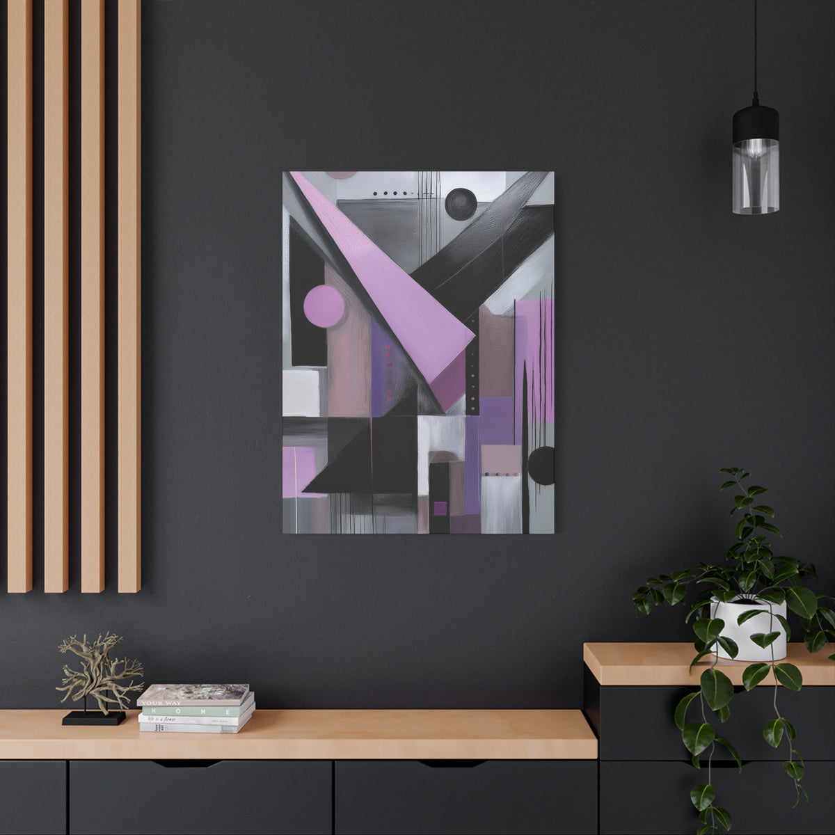 Abstract Geometric Painting Print Canvas 20x24,20x30,24x30 24x32,24x36,30x40 32x48,36x48,40x60 Pine-Wood Inner Frame ABS-43