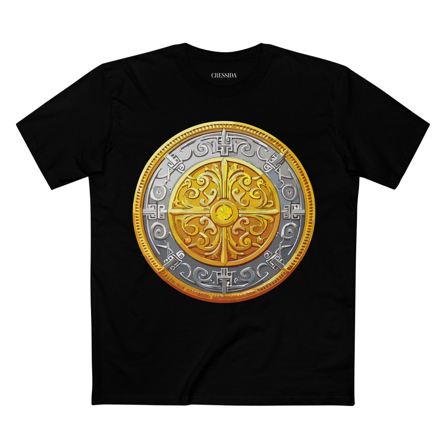Antique Gold Coin Graphic Design T-Shirt Unisex 100 Cotton With Golden Print Artwork Tee 18